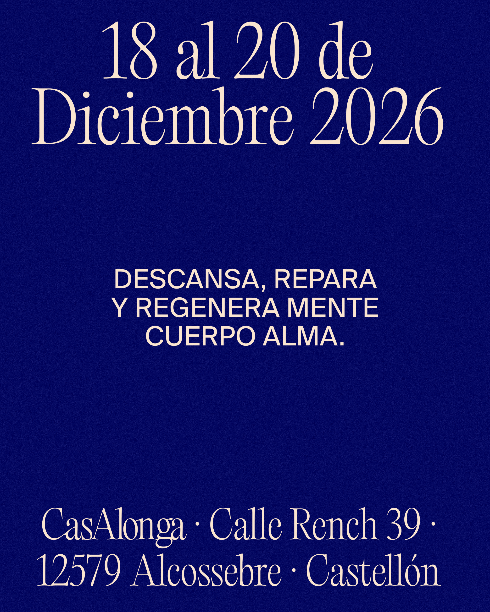 Retiro Reposo y profundidad